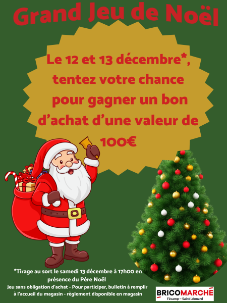 GRAND JEU DE NOËL BRICOMARCHÉ SAINT-LÉONARD