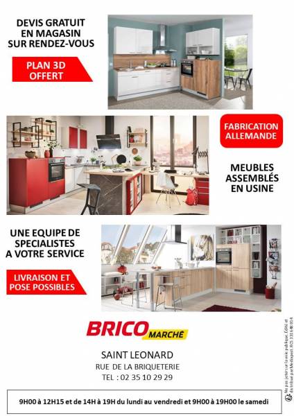 PROMOTION sur CUISINE avec TVA OFFERTE dans votre BRICOMARCHE Saint Léonard à proximité d'ETRETAT et de FECAMP