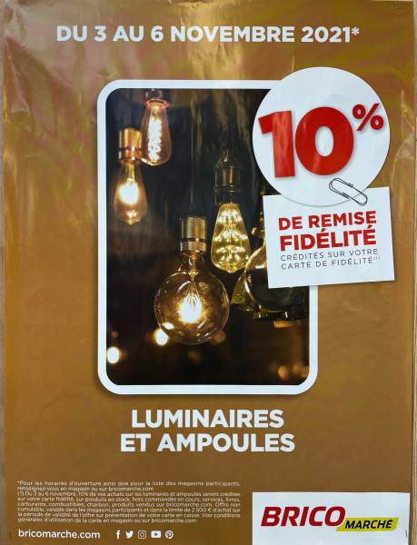 Où trouver des LUMINAIRES & AMPOULES avec promotion à proximité de Fécamp ?