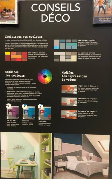 Venez choisir vos couleurs de peinture pour une finition parfaite, anti tâche, aspect velours, monocouche et qui ne coule pas dans votre Bricomarché Saint Léonard à proximité d'Yvetot .