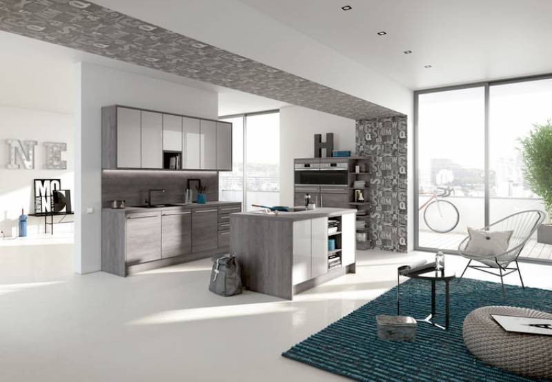 Cuisine avec ilot central !