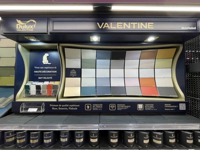 Nouvelle peinture Valentine disponible chez Bricomarché Saint Léonard à proximité de Fécamp