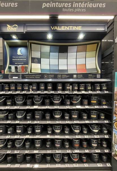 Nouvelle peinture Valentine disponible chez Bricomarché Saint Léonard à proximité de Fécamp