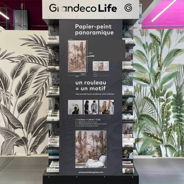 Papier-peint panoramique chez Bricomarché Saint Léonard à proximité de Fécamp.