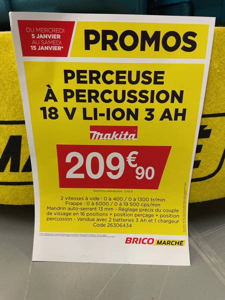Où trouver de l'outillage portatif MAKITA en promotion à proximité de Fécamp ?