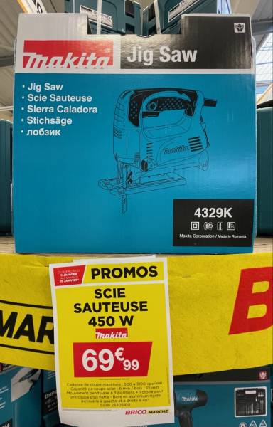 Où trouver de l'outillage portatif MAKITA en promotion à proximité de Fécamp ?