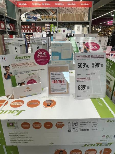 Equipez-vous des derniers modes de chauffage avec paiements différés en 3 ou 4 fois sans frais chez Bricomarché Saint Léonard