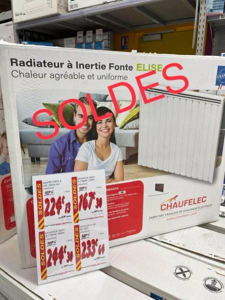 Où trouver des radiateurs électriques de grandes marques en solde à proximité de Fécamp ?