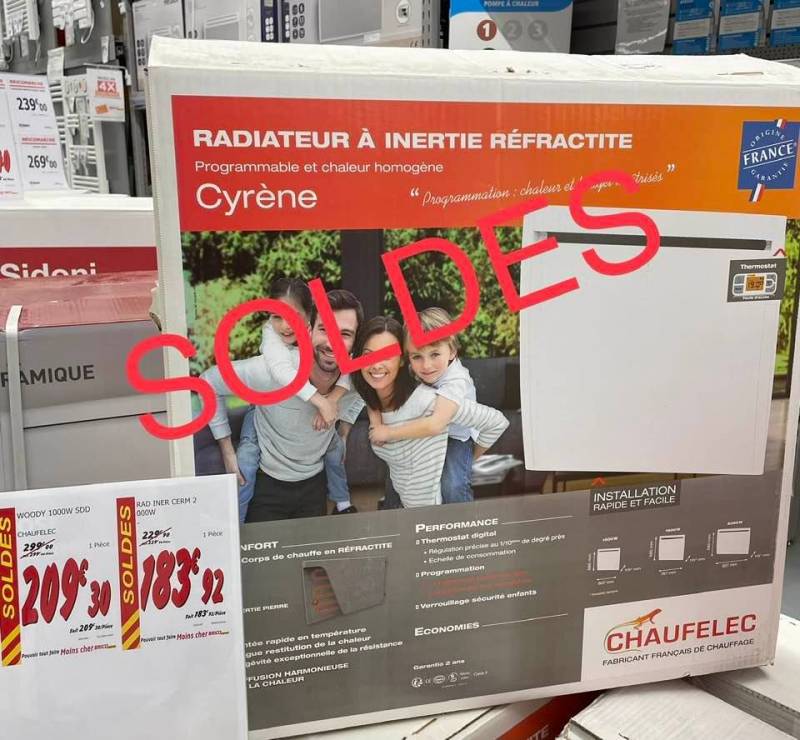 Où trouver des radiateurs électriques de grandes marques en solde à proximité de Fécamp ?
